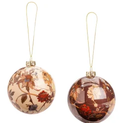 Online DecoWoerner 12 Weihnachtliche Christbaumkugeln Aus Schaumstoff, In 2 Farben braun
