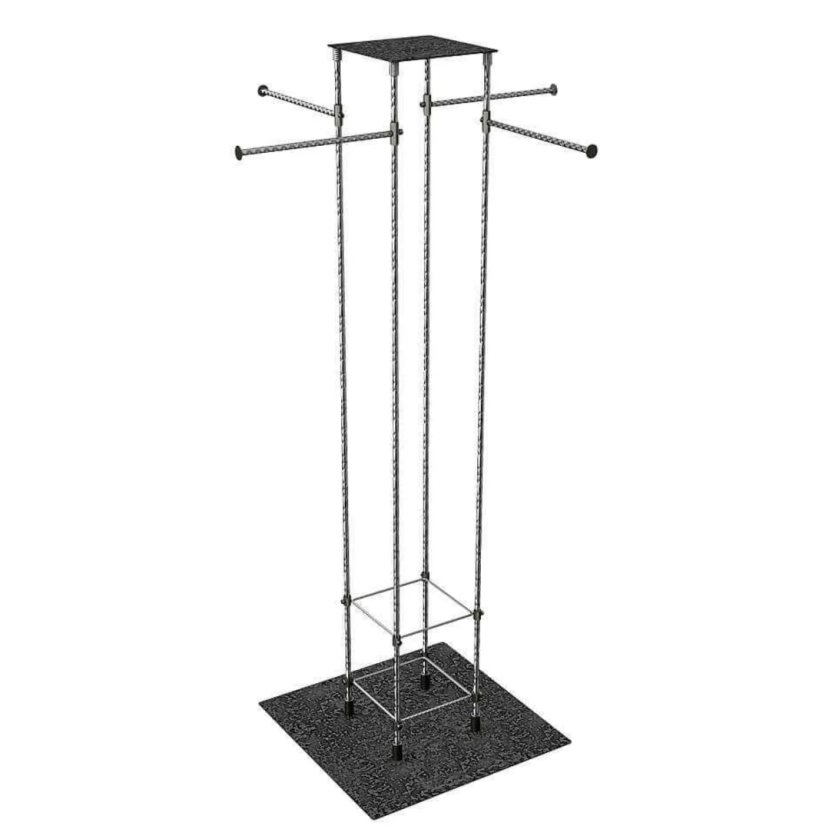 DecoWoerner Abhängeständer LOFT, 85 - 145 Cm Hoch schwarz