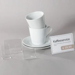 Outlet DecoWoerner Acryl-L-Aufsteller Hoch, 37 X 52 Mm transparent