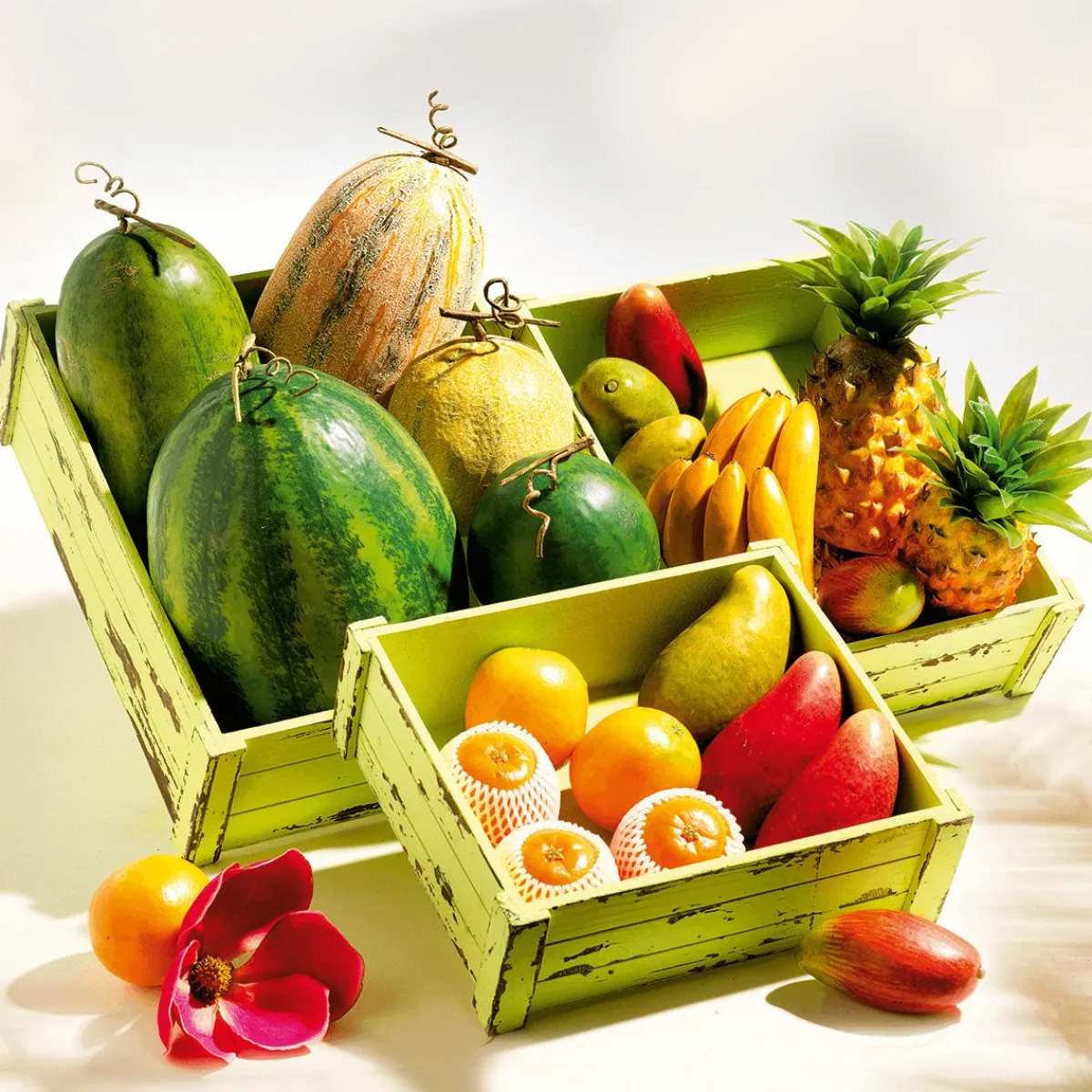 Sale DecoWoerner Ananas Lebensmittel-Attrappe 21 Cm orange
