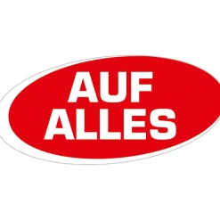 Clearance DecoWoerner Ankleber "Auf Alles" mehrfarbig