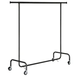 Online DecoWoerner Ausziehbarer Rollkleiderständer, 150 Cm schwarz