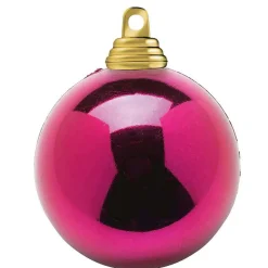 Outlet DecoWoerner Beerene, Glänzende Weihnachtskugeln Aus Schwer Entflammbarem Kunststoff, 10 Cm Ø – 6 Stück rot