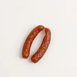 New DecoWoerner Bergisches-Mettwurst-Pärchen, Lebensmittel-Attrappe 13 Cm rot