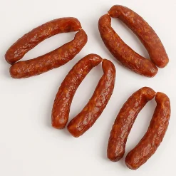New DecoWoerner Bergisches-Mettwurst-Pärchen, Lebensmittel-Attrappe 13 Cm rot