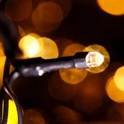 New DecoWoerner Blinkende Batterie-Lichterkette Mit Timer, Für Außen, 15 M schwarz