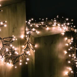 New DecoWoerner Blinkende LED Cluster Lichterkette Mit Timer, Für Außen, 6 M
