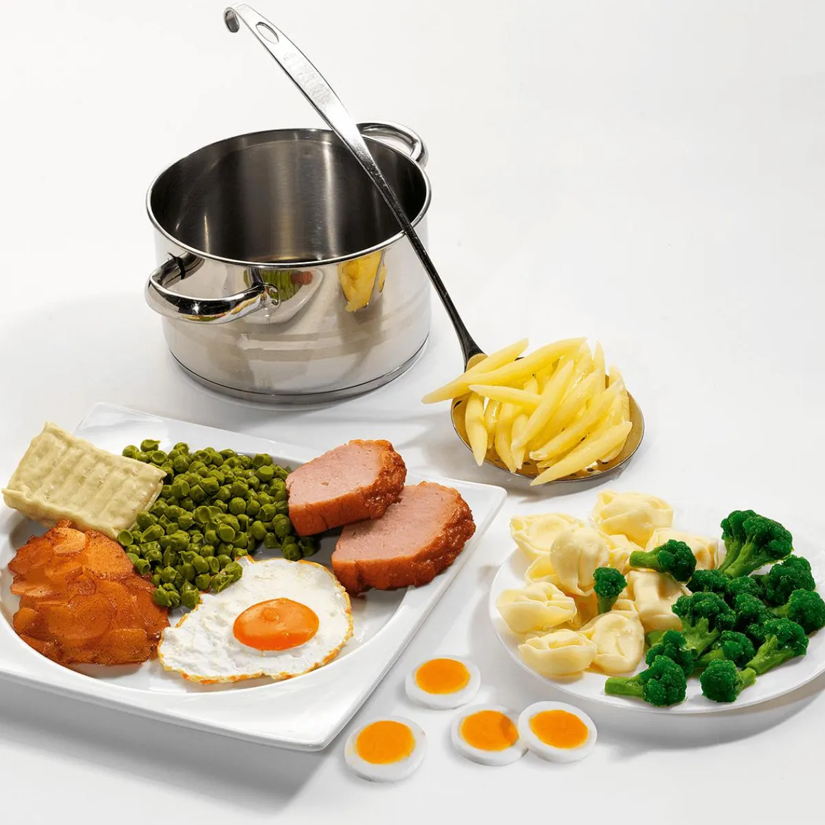 DecoWoerner Bratkartoffeln Lebensmittel-Attrappe 12 Cm orange