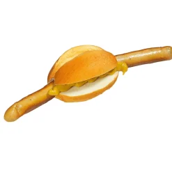 Best DecoWoerner Bratwurst Im Brötchen Lebensmittel-Attrappen braun
