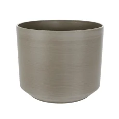 DecoWoerner er Kunststoff Übertopf 15 Cm braun