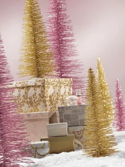 DecoWoerner Bürsten-Baum, 120 Cm rosa