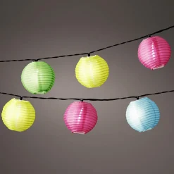 Online DecoWoerner Bunte LED Lampion Lichterkette 950 Cm mehrfarbig
