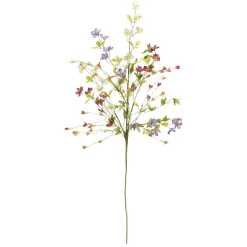 Outlet DecoWoerner Bunter Blüten-Mix-Zweig 85 Cm mehrfarbig