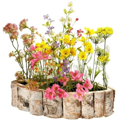 Outlet DecoWoerner Bunter Blüten-Mix-Zweig 85 Cm mehrfarbig