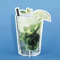 Hot DecoWoerner Caipirinha Cocktail Display 36 X 50 Cm grün