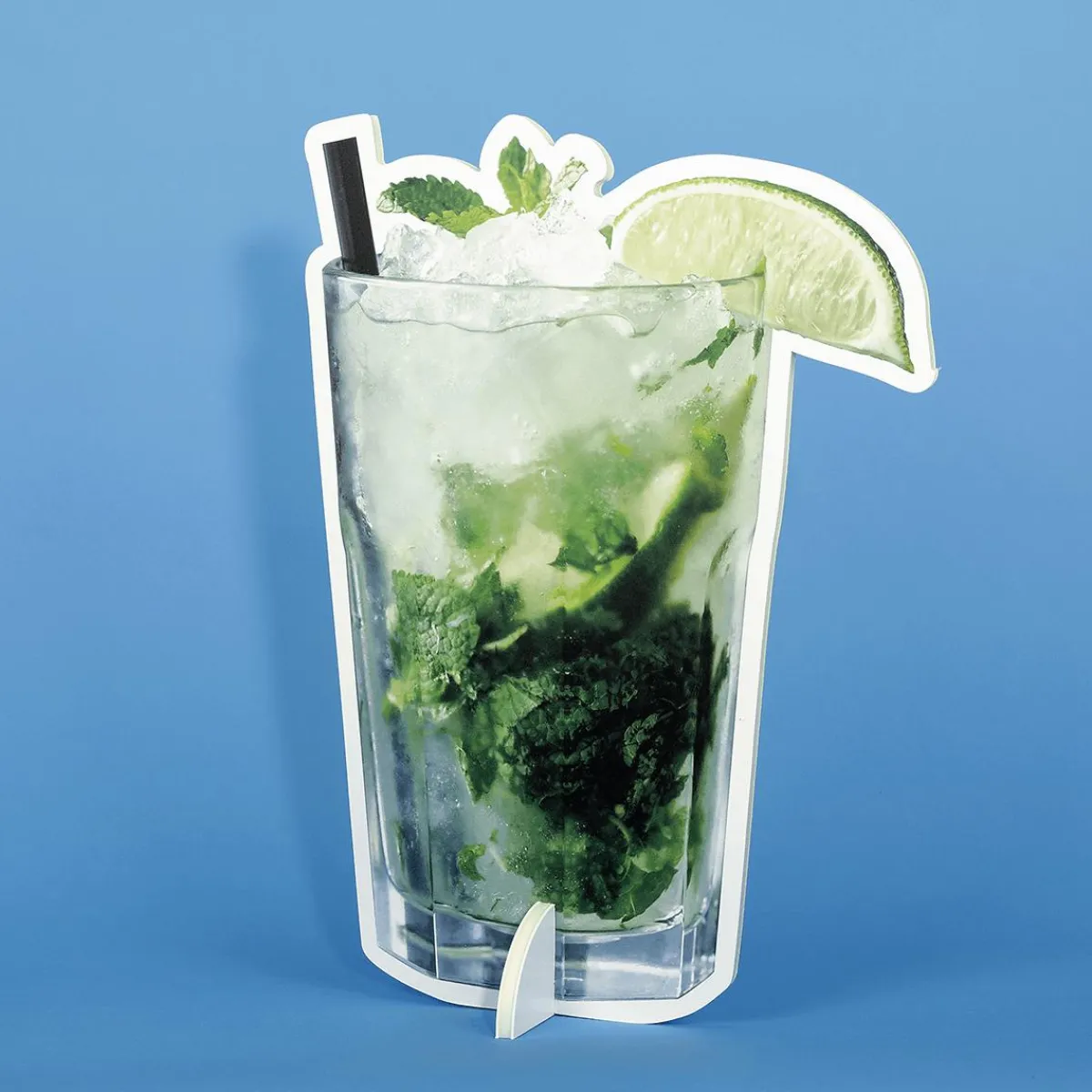 Hot DecoWoerner Caipirinha Cocktail Display 36 X 50 Cm grün