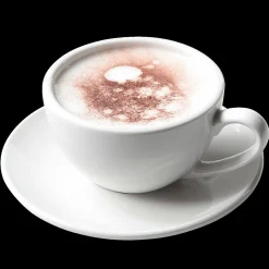Clearance DecoWoerner Cappuccino Lebensmittel-Attrappe 20 Cm Ø weiß