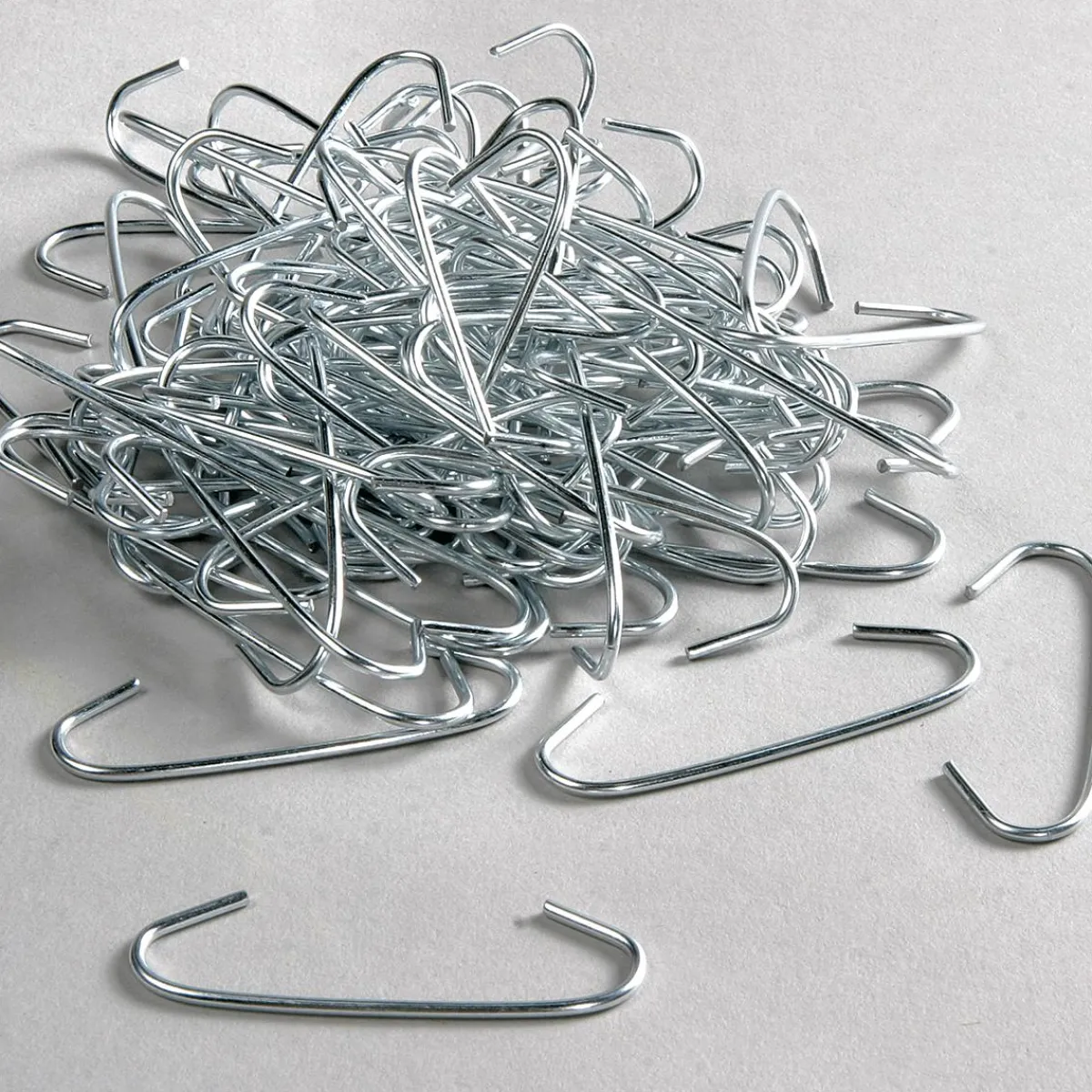 Discount DecoWoerner C-Haken, 6 Cm Lang, 100 Stück silber