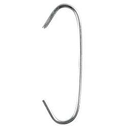 Discount DecoWoerner C-Haken, 6 Cm Lang, 100 Stück silber
