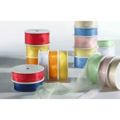 Sale DecoWoerner Chiffonband 70 Mm, 25 M, Dunkel blau