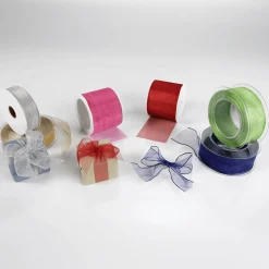 Best DecoWoerner Chiffonband 25 Mm, 25 M, Dunkel blau