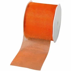 Best DecoWoerner Chiffonband 70 Mm, 25 M, orange
