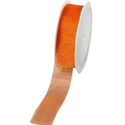 Discount DecoWoerner Chiffonband 25 Mm, 25 M, orange