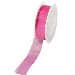 Best DecoWoerner Chiffonband 25 Mm, 25 M, Pink rosa