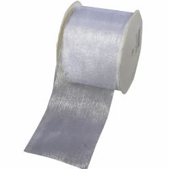 Discount DecoWoerner Chiffonband 70 Mm, 25 M, weiß