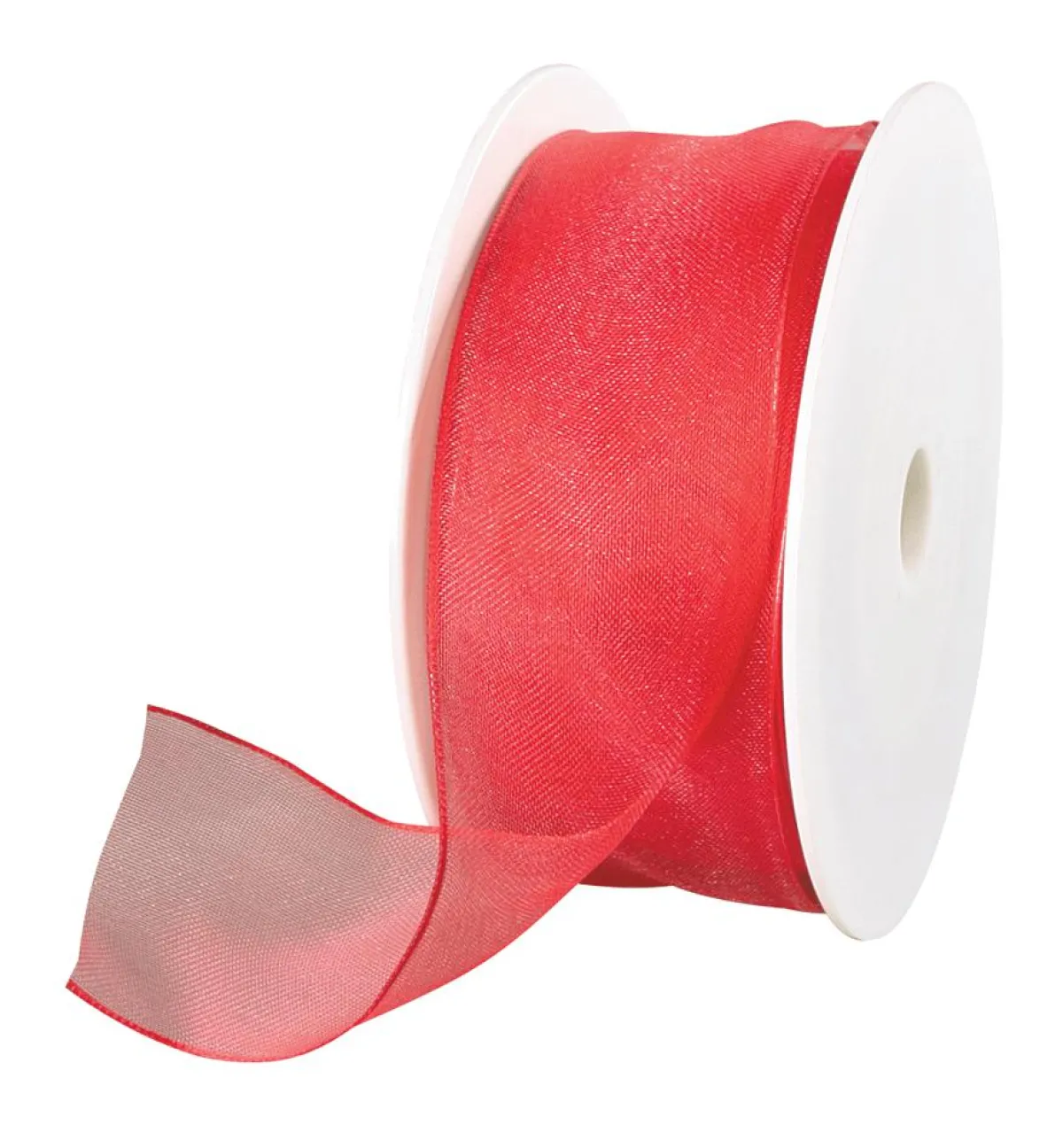 Discount DecoWoerner Chiffonband Mit Draht 40 Mm Breit, 20 M rot