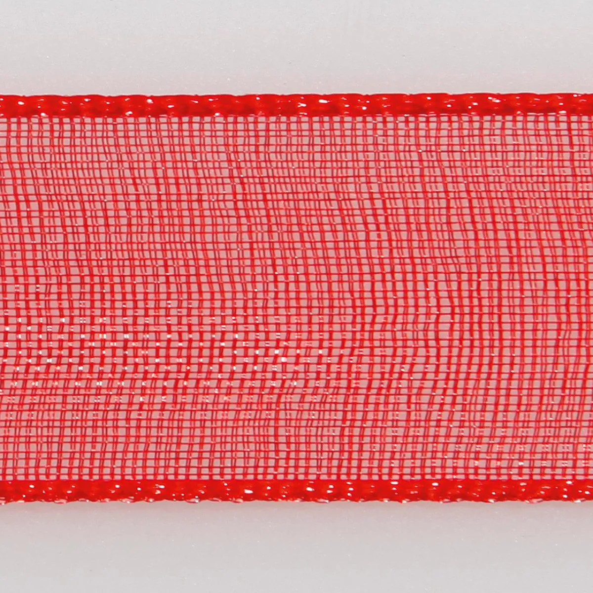 Discount DecoWoerner Chiffonband Mit Webkante 6mm X 50m rot