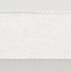 DecoWoerner Chiffonband Mit Webkante 6mm X 50m weiß
