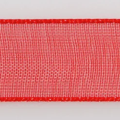 DecoWoerner Chiffonband Mit Webkante 15mm X 50m rot