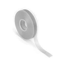 Best DecoWoerner Chiffonband Mit Webkante 15mm X 50m silber