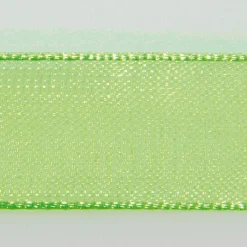 Best DecoWoerner Chiffonband Mit Webkante 25mm X 50m grün