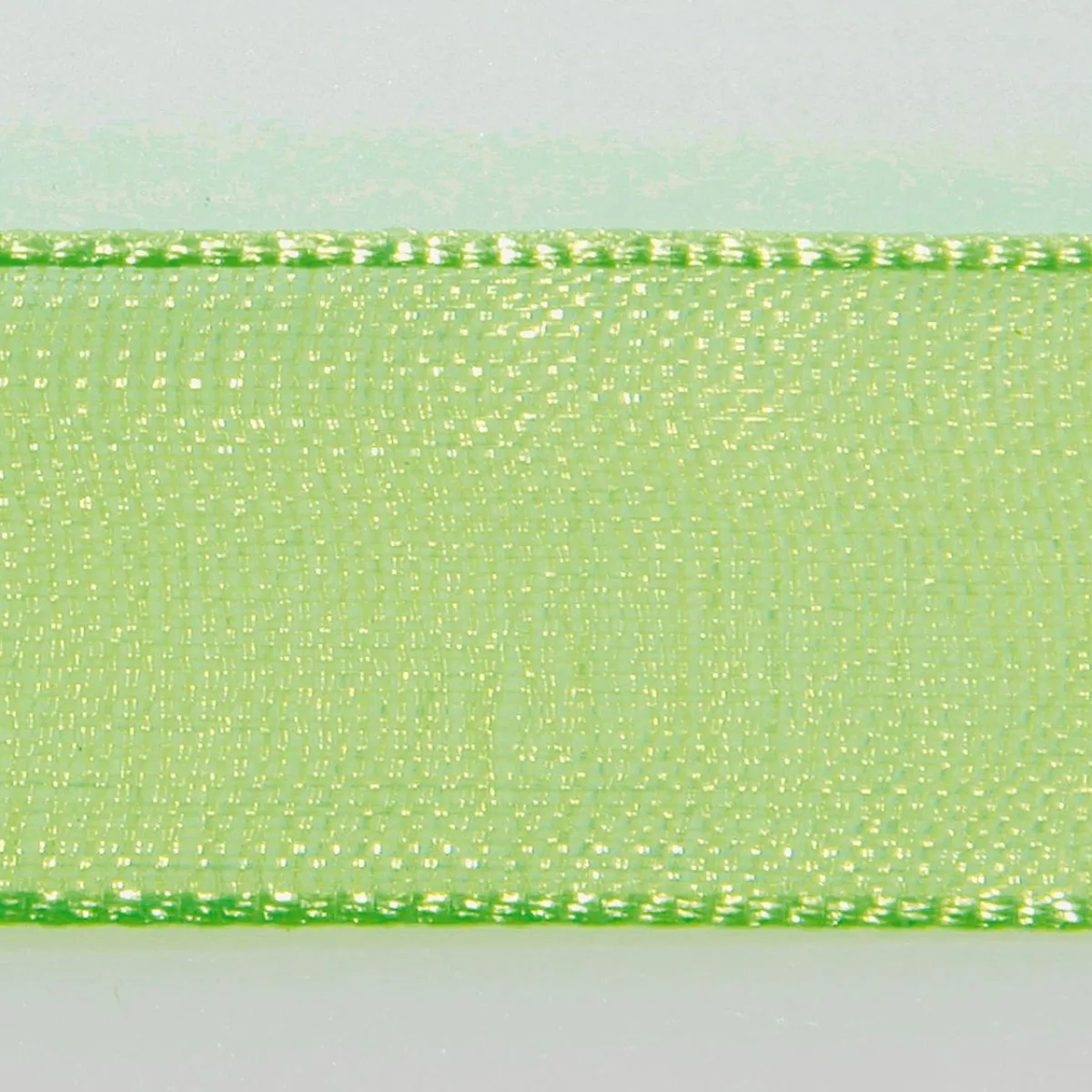 Best DecoWoerner Chiffonband Mit Webkante 25mm X 50m grün