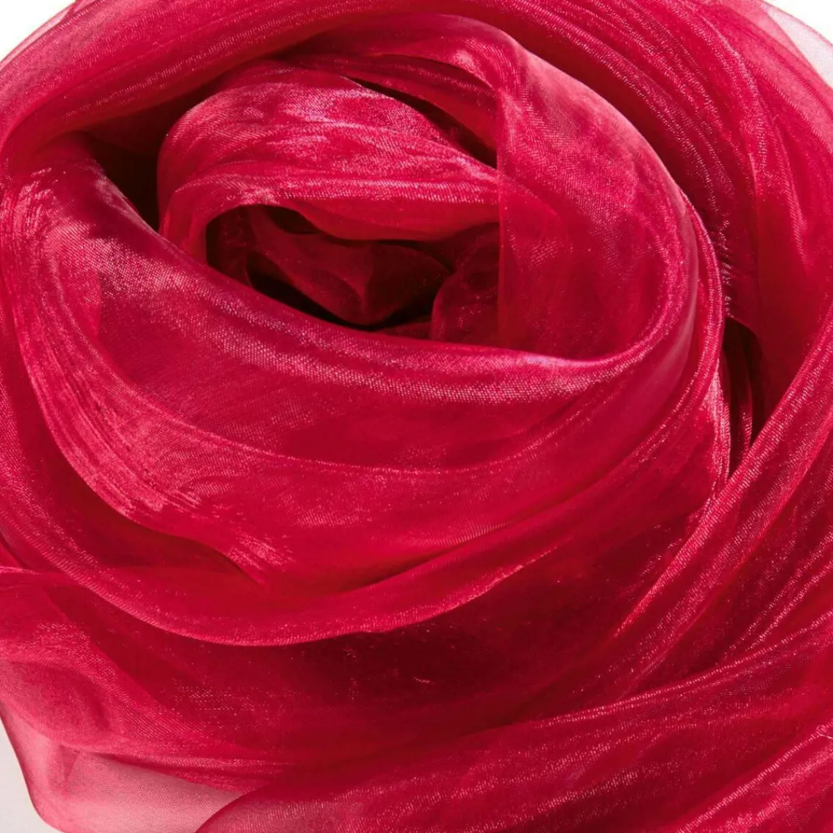 Hot DecoWoerner Chiffonstoff, Bordeaux, 145 Cm rot