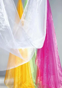 Hot DecoWoerner Chiffonstoff, , 145 Cm weiß