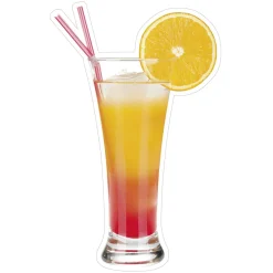 Hot DecoWoerner Cocktail Display 32 X 50 Cm gelb
