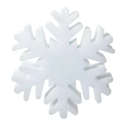 Online DecoWoerner 3D Schneeflocke "Eiskristall" 40 Cm Ø weiß