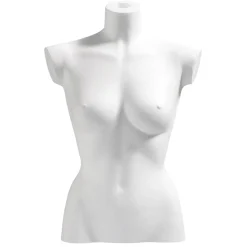 DecoWoerner Damen-Styroportorso 63 Cm weiß