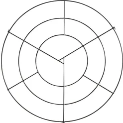 Clearance DecoWoerner Deckengitter-Ring 70 Cm Ø schwarz