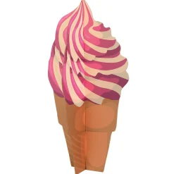 Hot DecoWoerner Deko Aufsteller Softeis, 75 Cm Hoch rosa