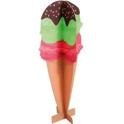 Outlet DecoWoerner Deko Aufsteller Waffeleis, 90 Cm Hoch mehrfarbig