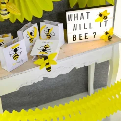 New DecoWoerner Deko Bienen 10-14 Cm, 5 Stück gelb