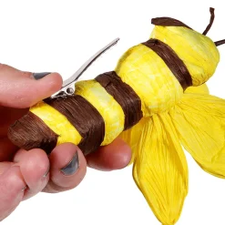 New DecoWoerner Deko Bienen 10-14 Cm, 5 Stück gelb