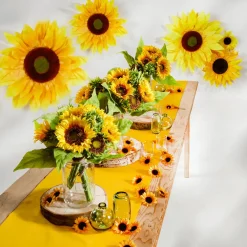 Sale DecoWoerner Deko Blumenkopf Sonnenblume, 60 Cm Ø gelb