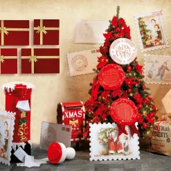 Online DecoWoerner Deko Briefkasten Weihnachtsmann, 100 Cm Hoch rot