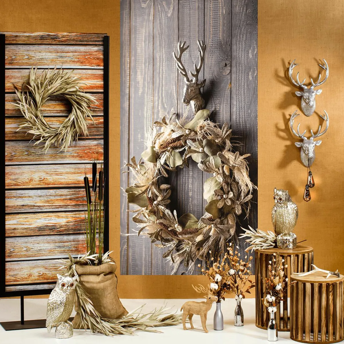 New DecoWoerner Deko Elch Mit Jute Bezogen 32 Cm Beige