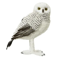Best DecoWoerner Deko Eulen Aus Kunstfell 48 Cm Grau